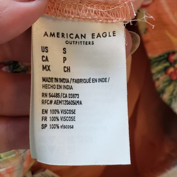 American Eagle Tropical Print Pull On Shorts Women's Small Summer Vacation - Picture 7 of 8